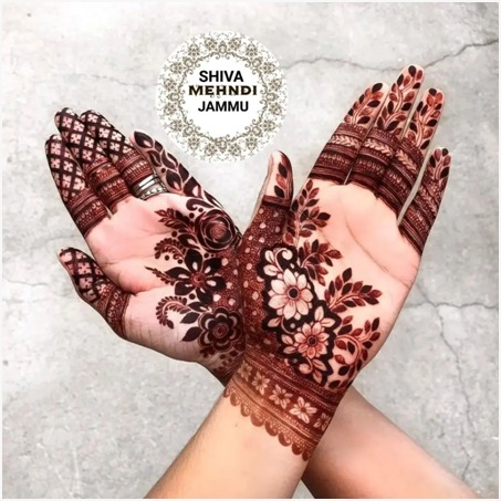 Full Finger Mehndi Pattern